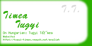 timea tugyi business card